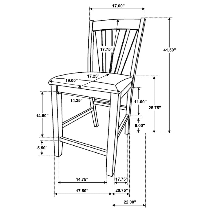 Canfield 5 Pc Counter Height Dining Set