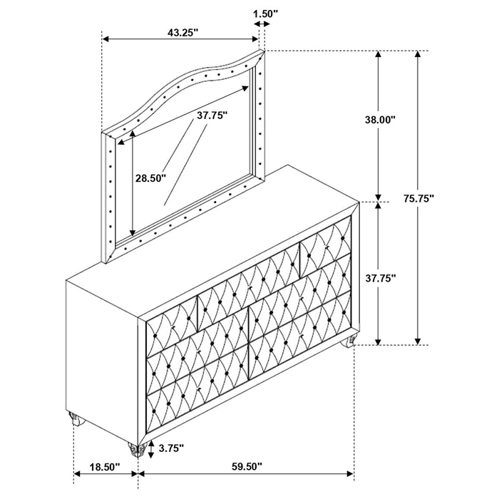 Deanna Dresser With Mirror