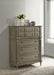 Alderwood 5-drawer Chest French Grey image