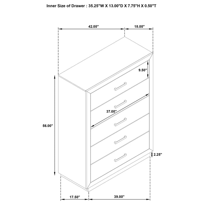 Kenora 5 Pc Bedroom Set