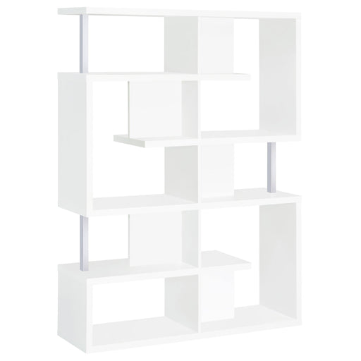 Hoover 5-tier Bookcase White and Chrome image