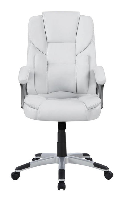 Kaffir Adjustable Height Office Chair White and Silver