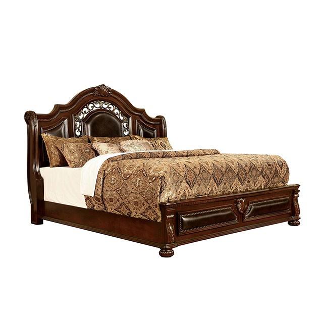 Flandreau Brown Cherry/Espresso Cal.King Bed