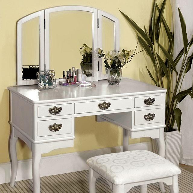 Ashland White Vanity Table image