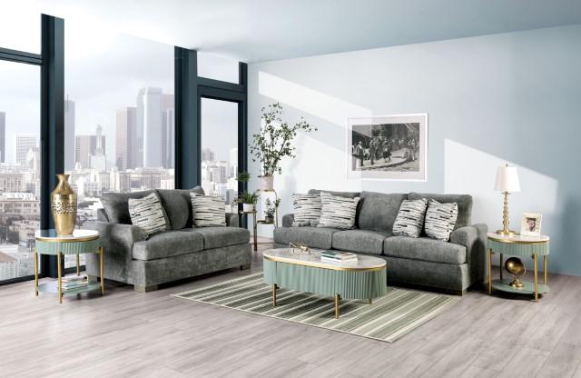 LEYTONSTONE Loveseat, Gray