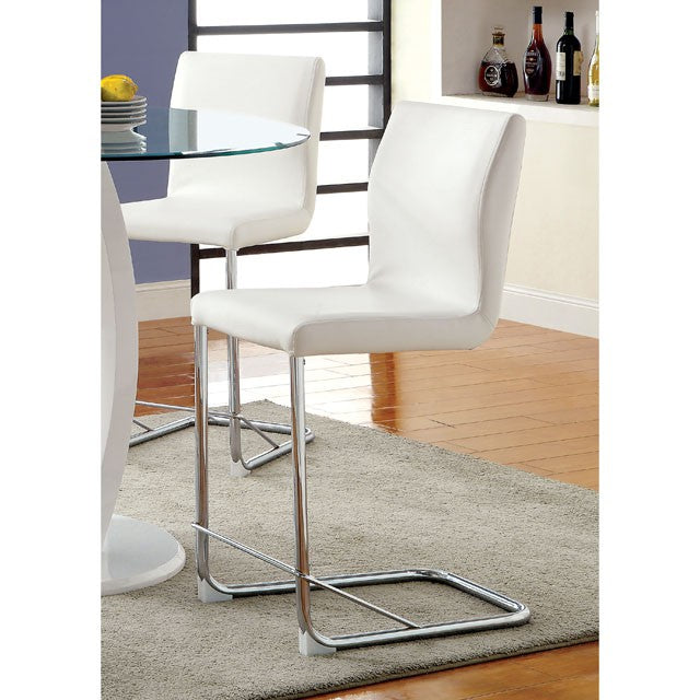 LODIA II White Counter Ht. Chair