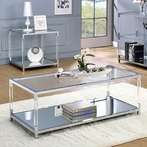 Ludvig Chrome/Clear Coffee Table image